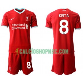 Liverpool Naby Keita 8 Bambino Maglia Prima 2020/2021 Manica Corta (+ Pantaloncini)